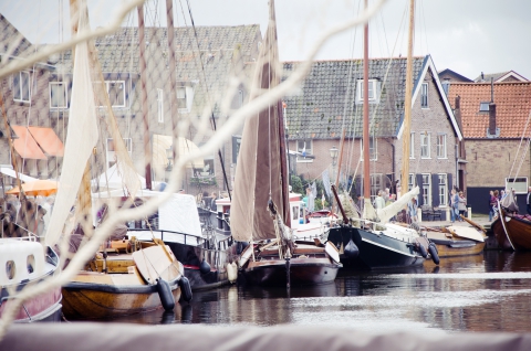 Foto van de Havendijk van de gemeente Bunschoten door Jolanda Koops-Walther
